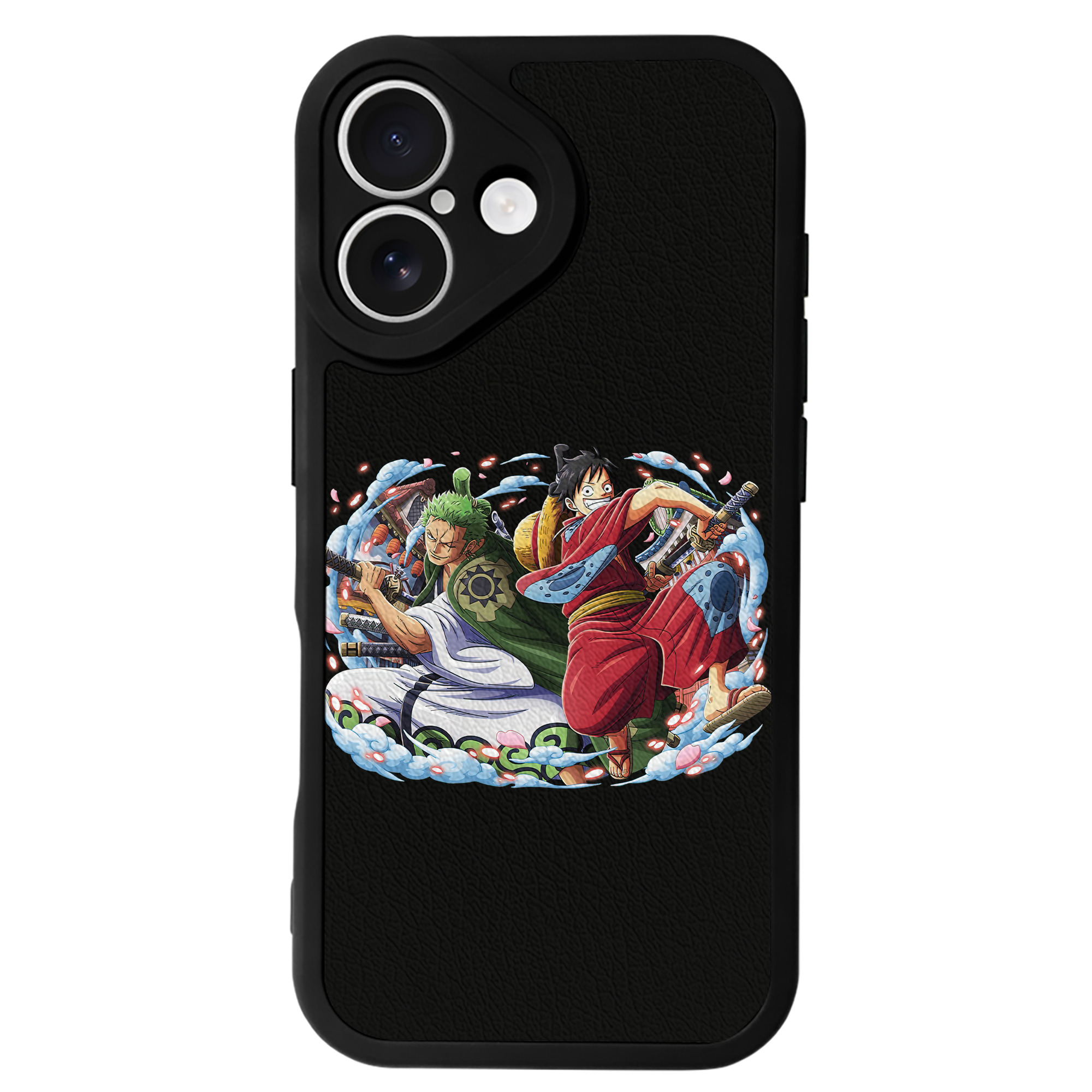 （画像用） ワンピース モンキー・D・ルフィ ONE PIECE Monkey D. Luffy 【iPhone 16シリーズ対応】シリコンスマホケース（レザー調） 材質：シリコン